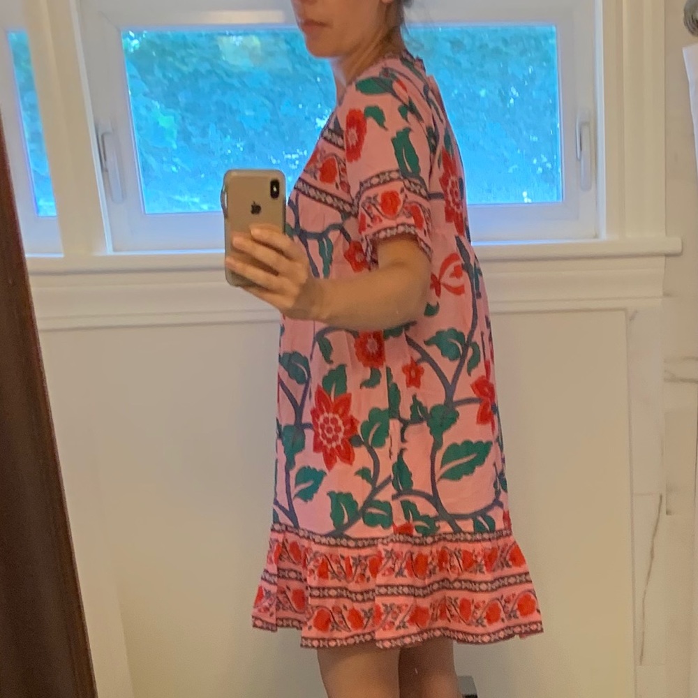 J. Crew V-neck tunic dress in floral block print - Picture 12 of 13